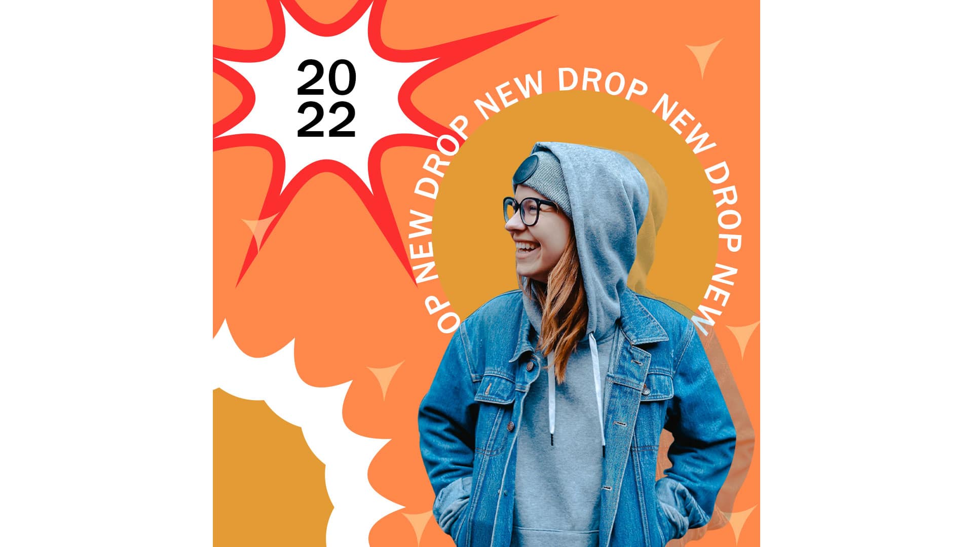 Conception d'un visuel Instagram sur Photoshop au style graphique par Pierre Fayard