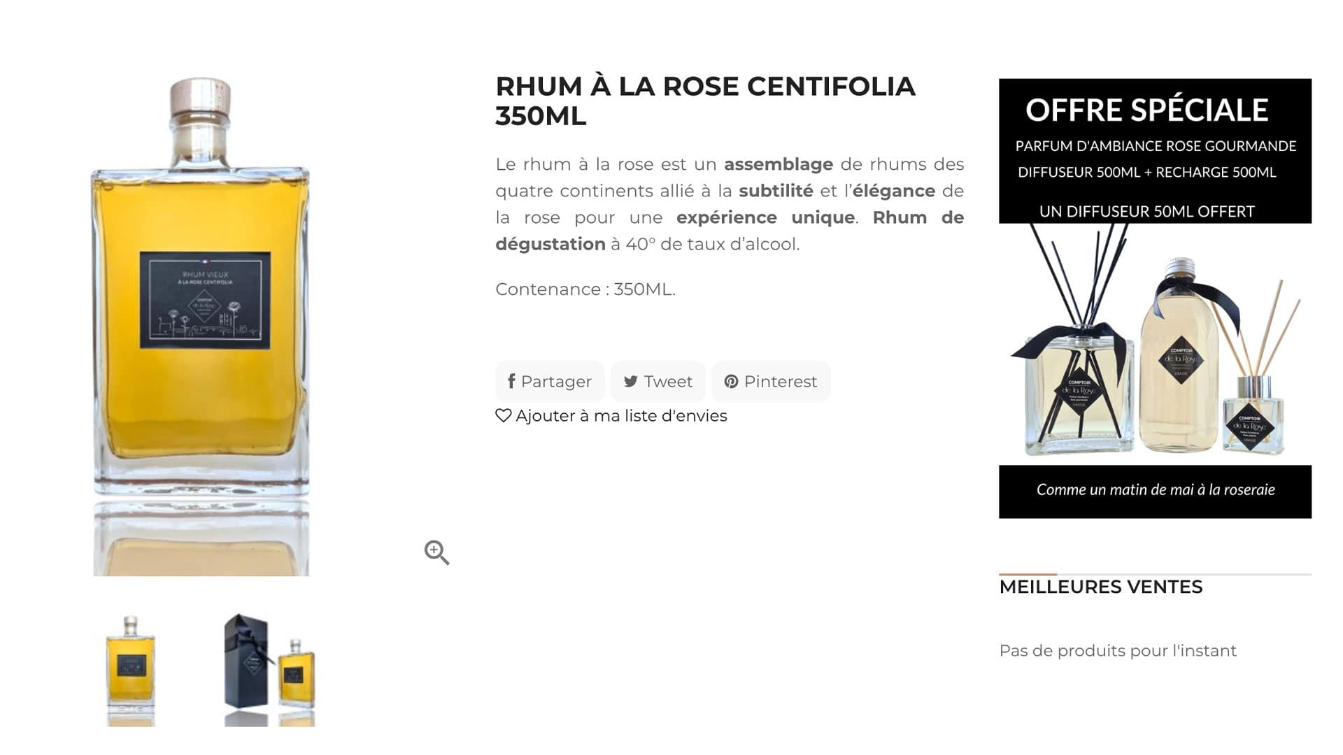 Rédaction fiche produit pour le Comptoir de la Rose - Pierre Fayard