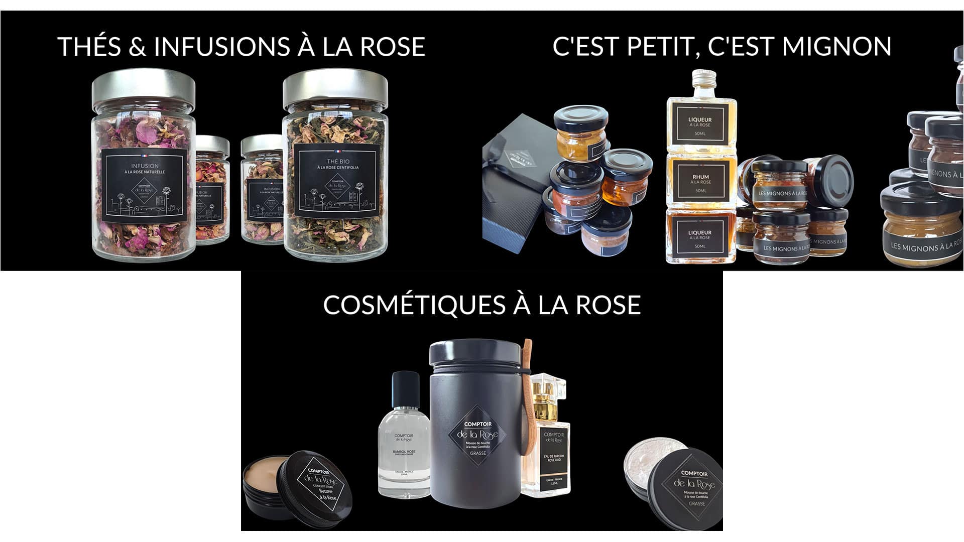 Bannière des catégories pour le Comptoir de la Rose - Pierre Fayard