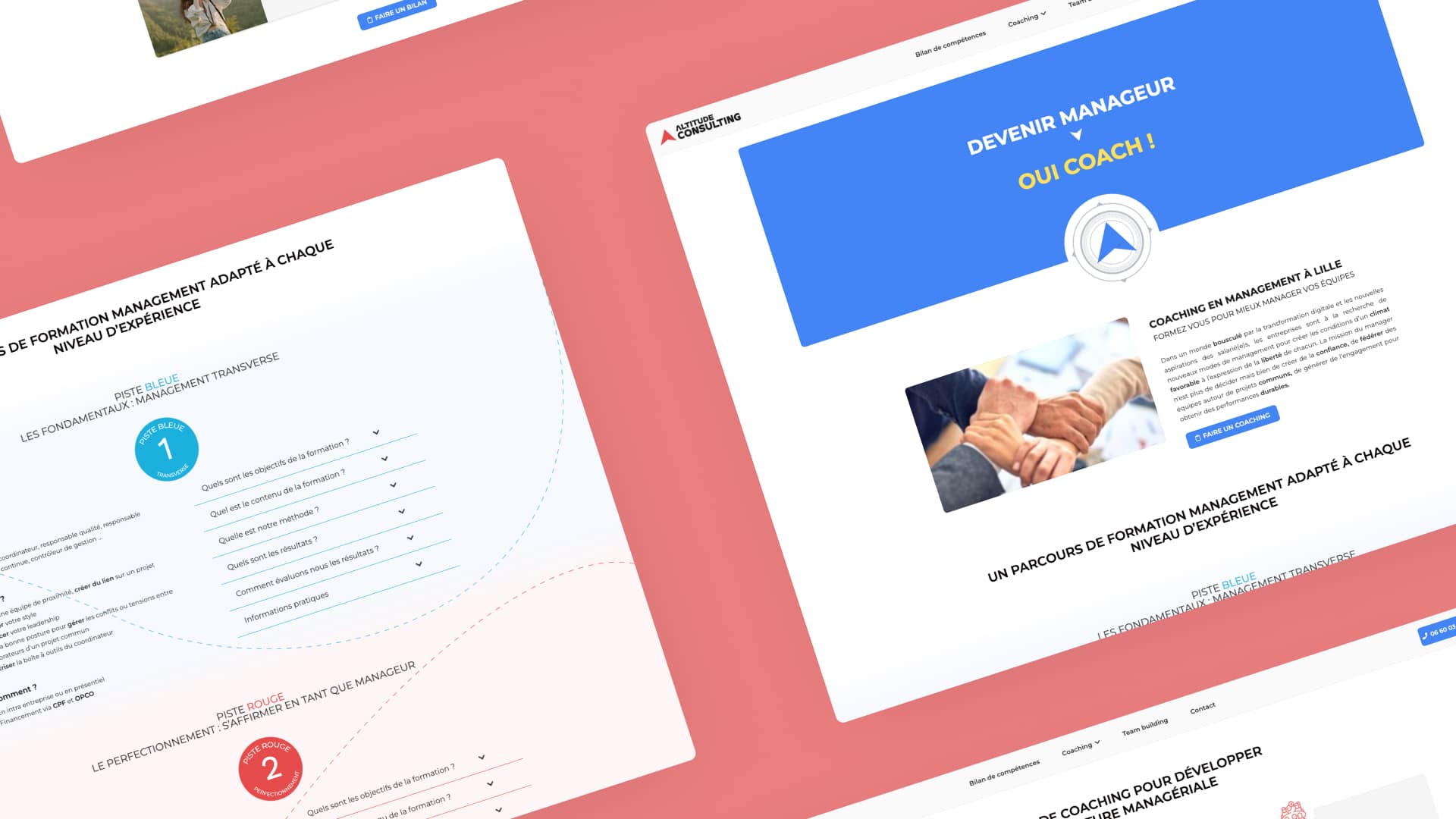 Slide 3 des blocs de pages de la refonte d'Altitude Consulting par Pierre Fayard