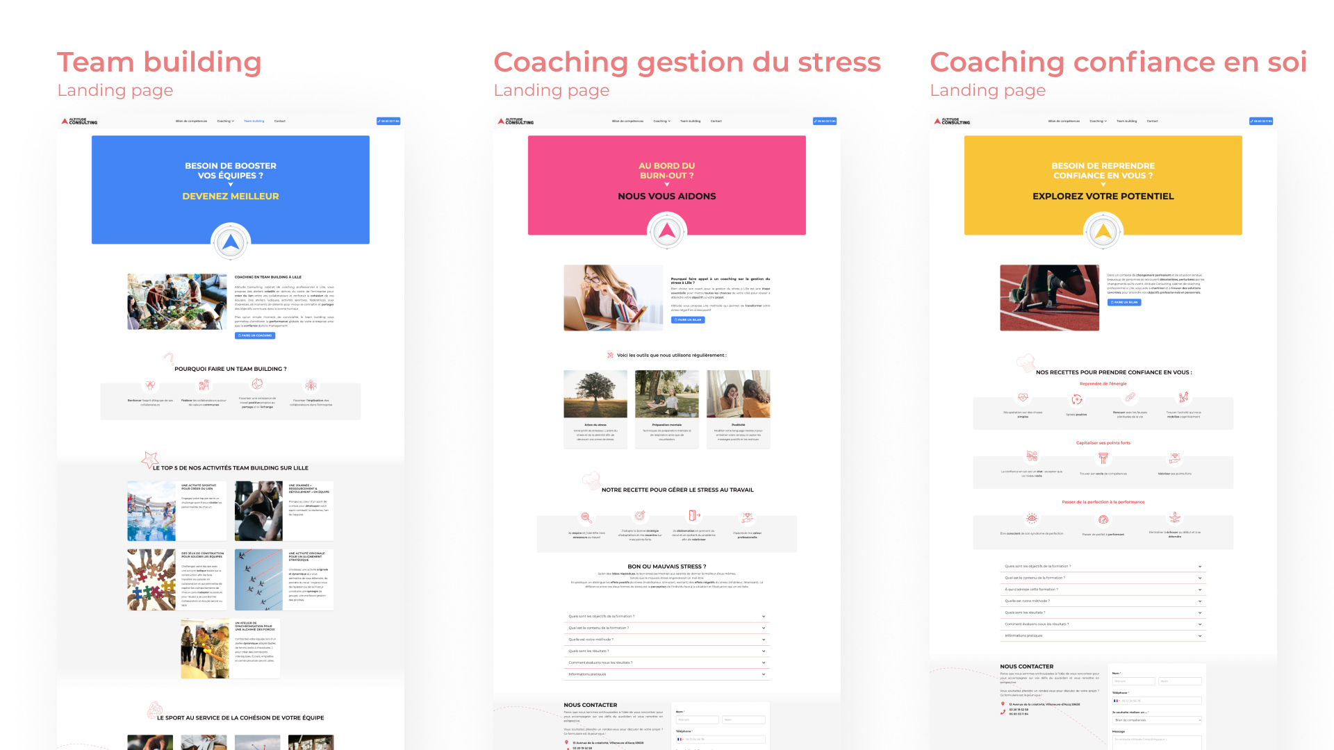 Toutes les pages 2 de la refonte d'Altitude Consulting par Pierre Fayard
