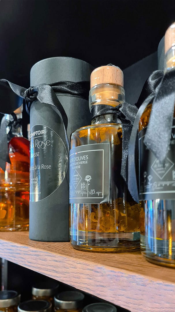 Prise photo et retouches - produits magasin de Nice du Comptoir de la Rose par Pierre Fayard