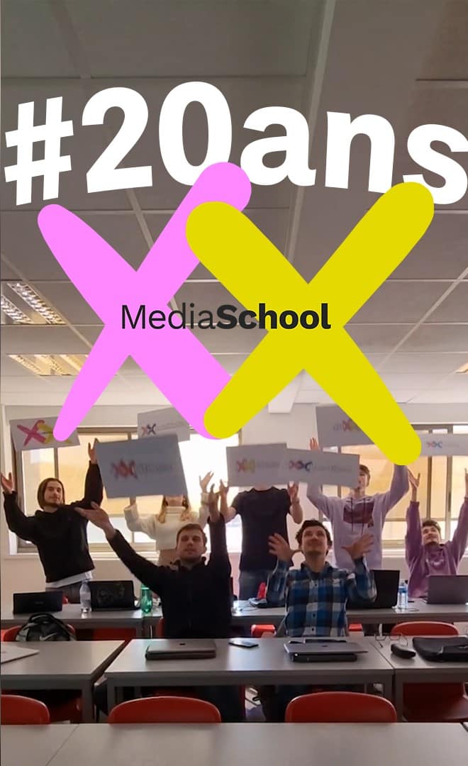 Miniature vidéo 20 ans Mediaschool Group par Sarah deBurlet et Pierre Fayard